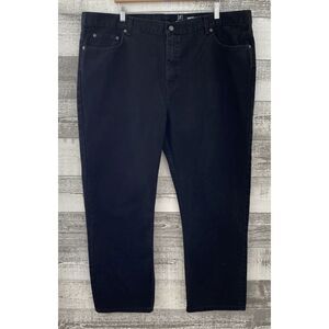 George Regular Fit Straight Leg Black Jeans Men's Size 46x30